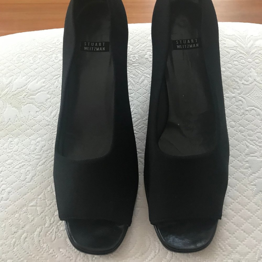 Stuart Weitzman Open Toe Block Heel - image 1